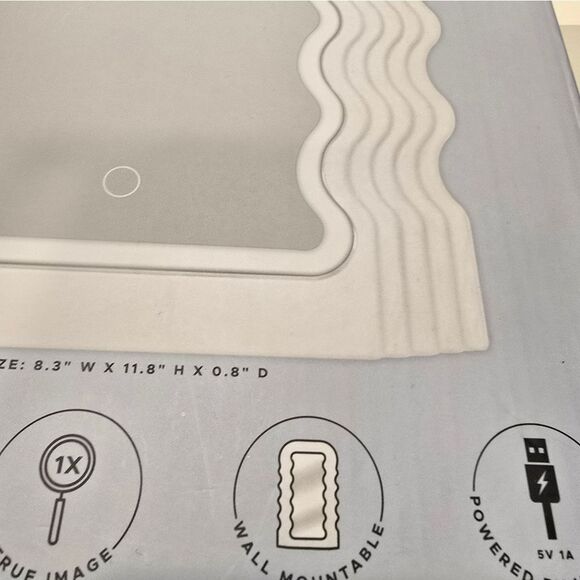 Danielle Creations L.E.D. Wavy Vanity Mirror - Picture 7 of 8